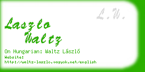 laszlo waltz business card